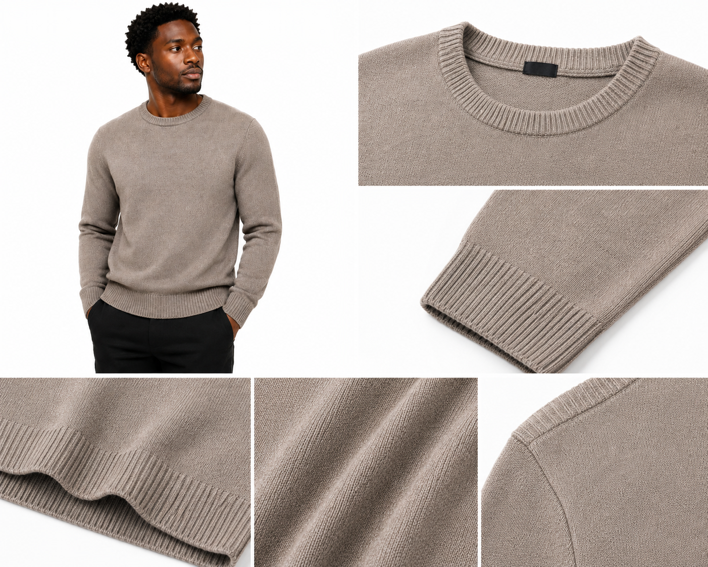 Men’s Earth Tone Baby Alpaca  Sweaters