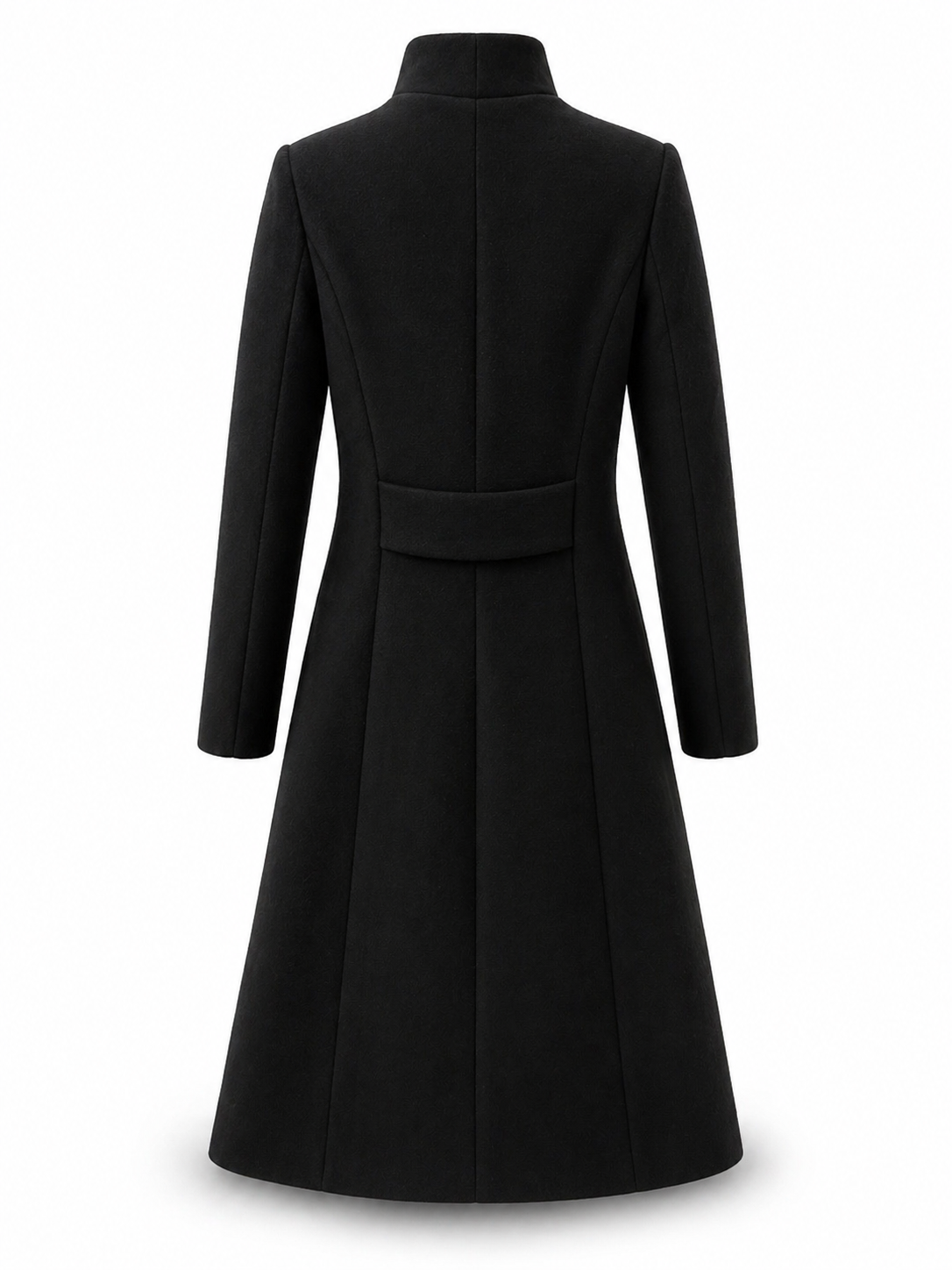 Luxury Black Alpaca Coat