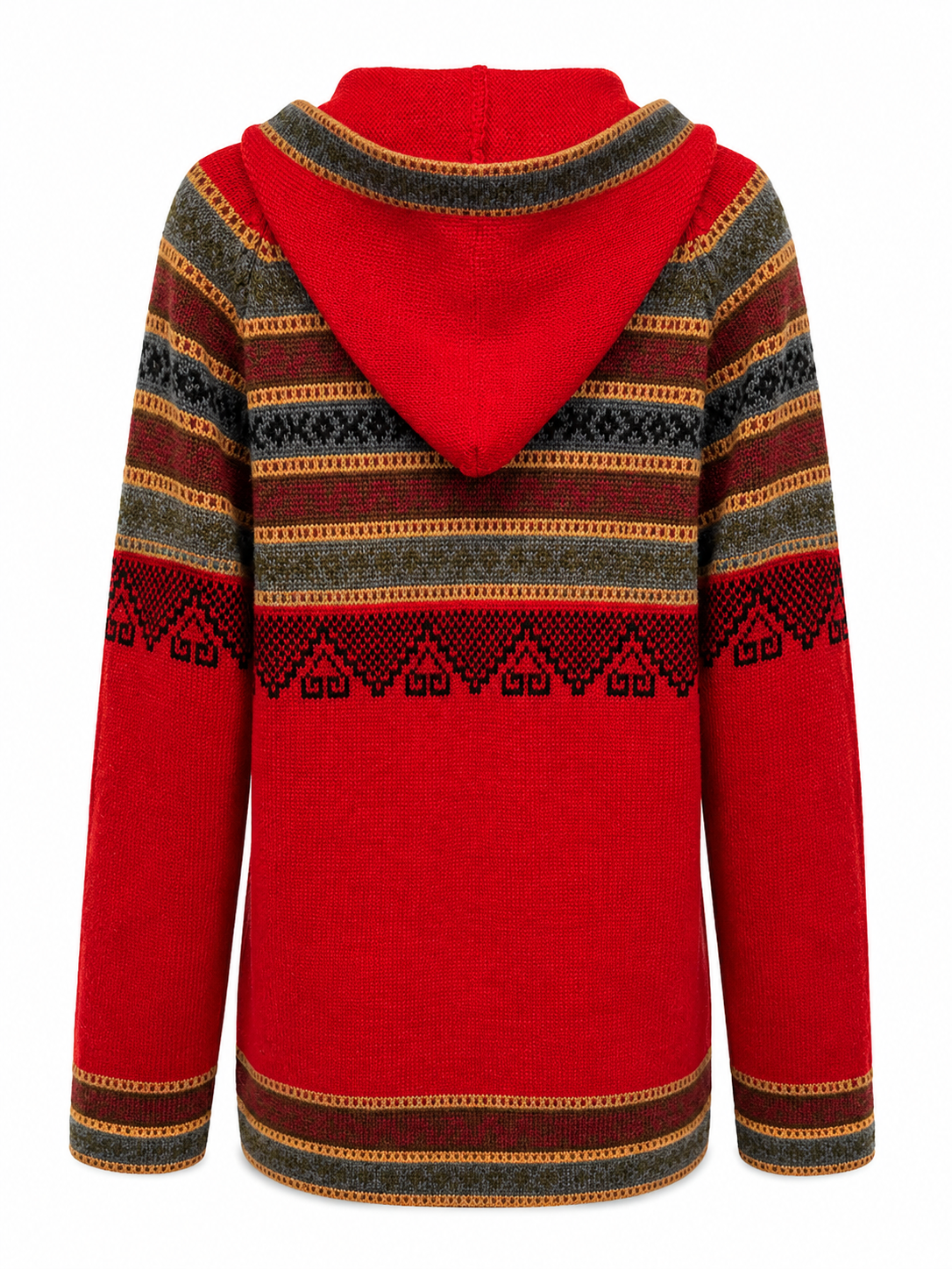 Swiss Ember Alpaca Hooded Cardigan