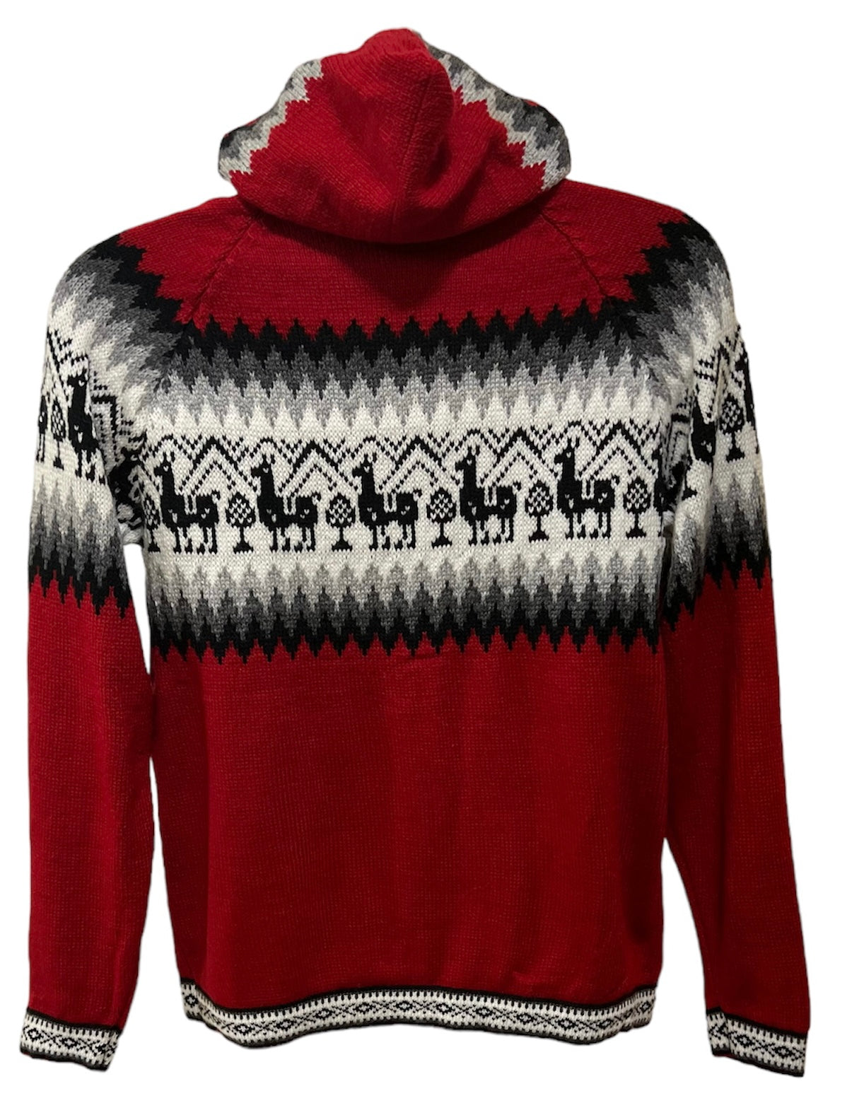Classic red men alpaca sweater