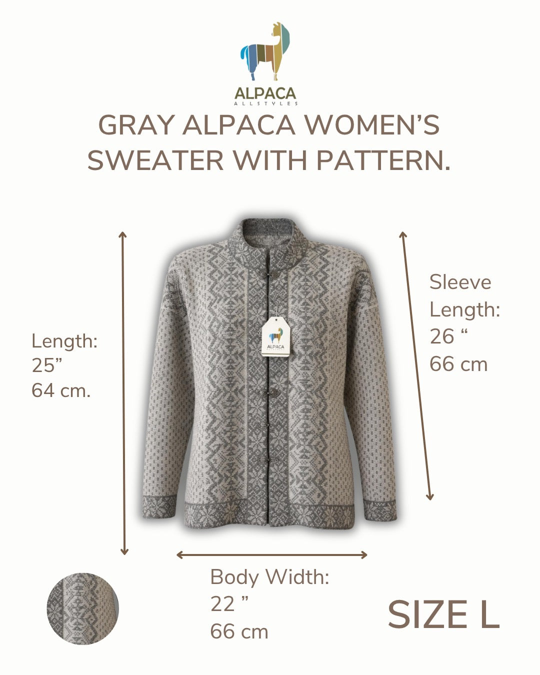 Nordic Silver Alpaca Cardigan