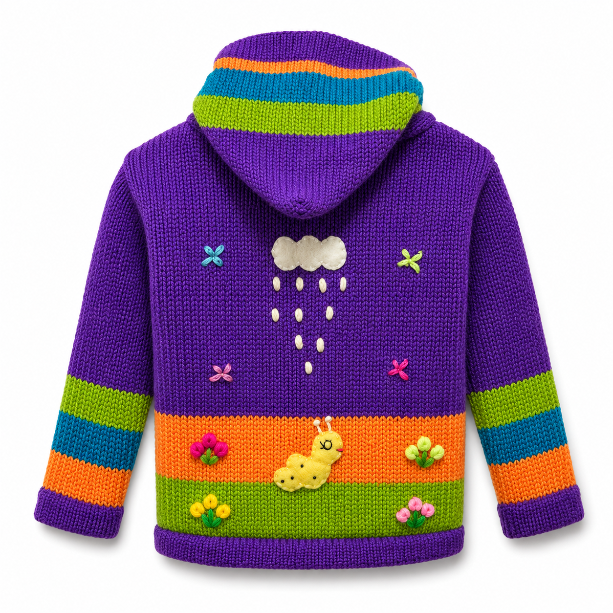 🌈 Andean Adventure Kids Hoodie - Purple