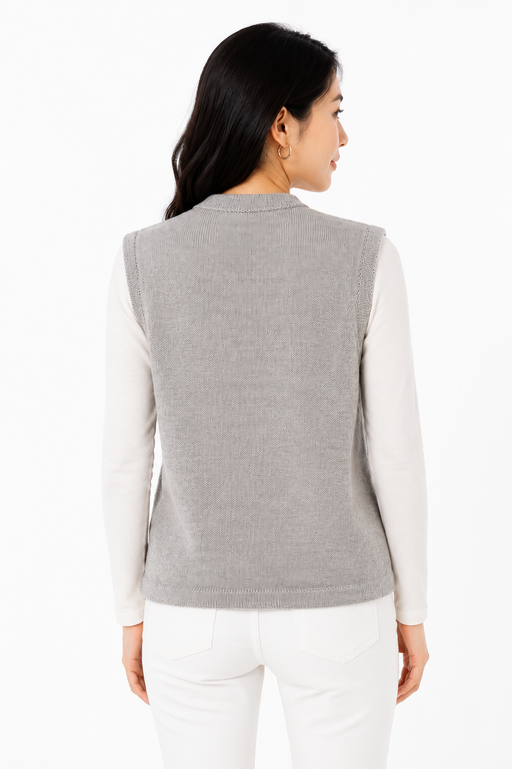 Silver Baby Alpaca Vest