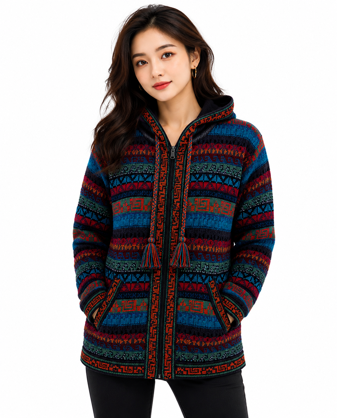 Silk Road Alpaca Hoodie Jacket