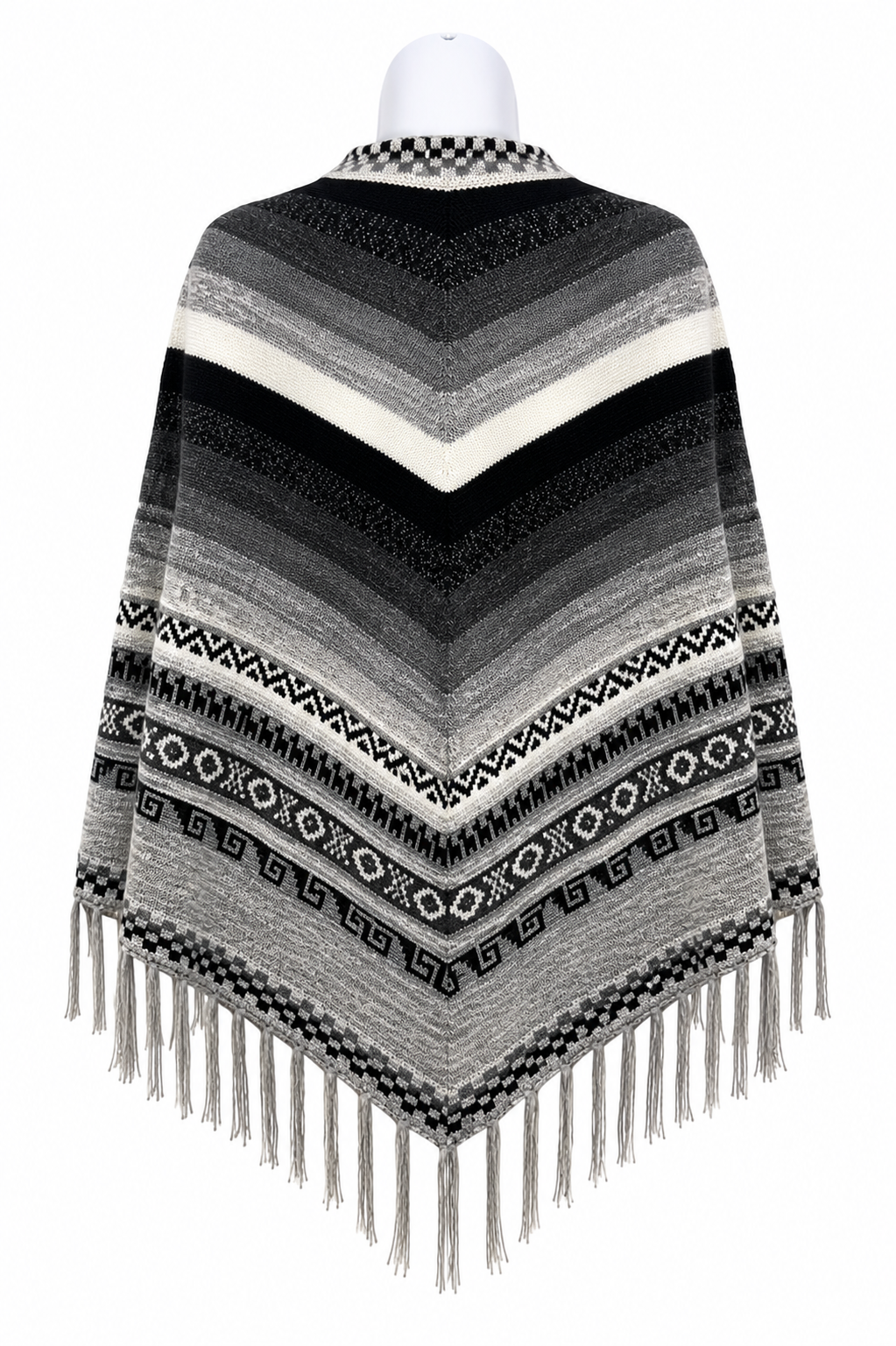 Andes Alpaca Gray Poncho