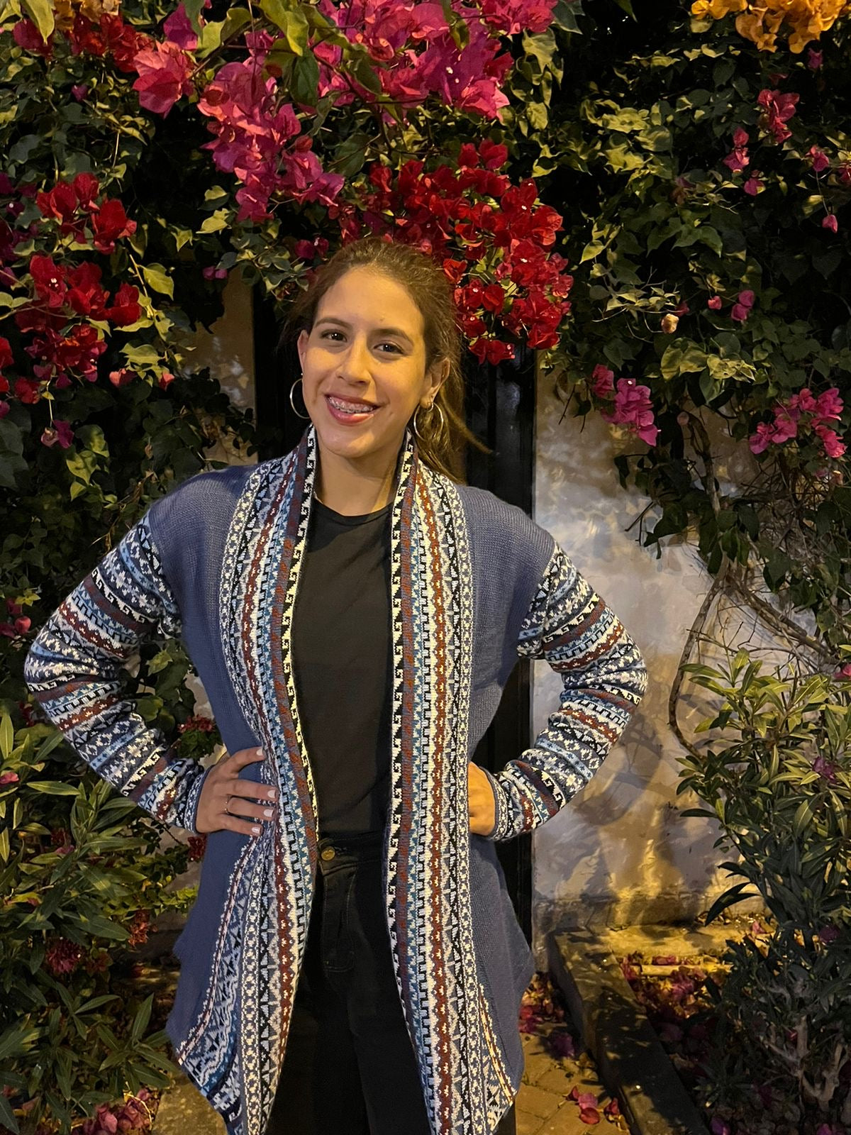 Peruvian Designed long Sleeves Alpaca Sweaters