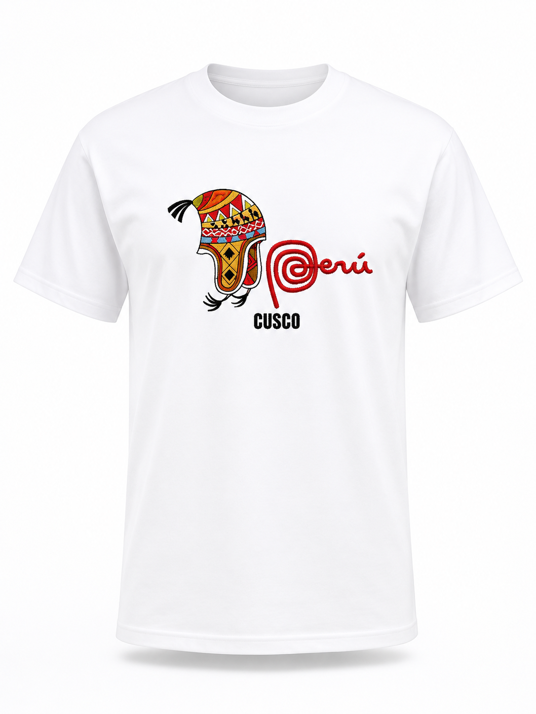 Peru Embroidered 💯 Cotton T-Shirt