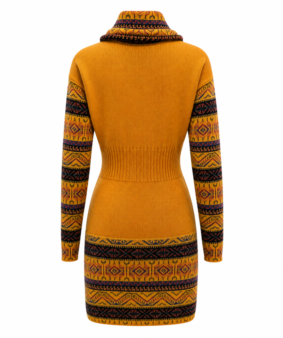 Yellow Mostaza Alpaca Women’s Designed Dress