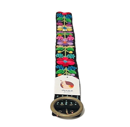 Alpaca Flowers Handmade Belts