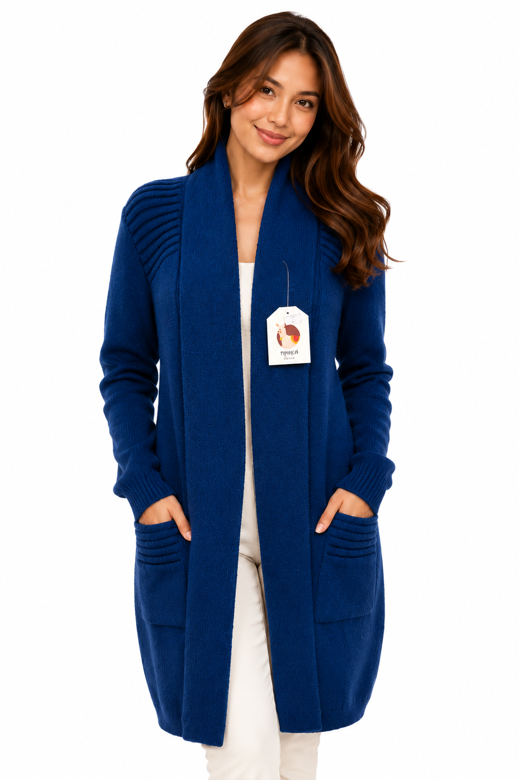 Royal Sapphire Alpaca Cardigan
