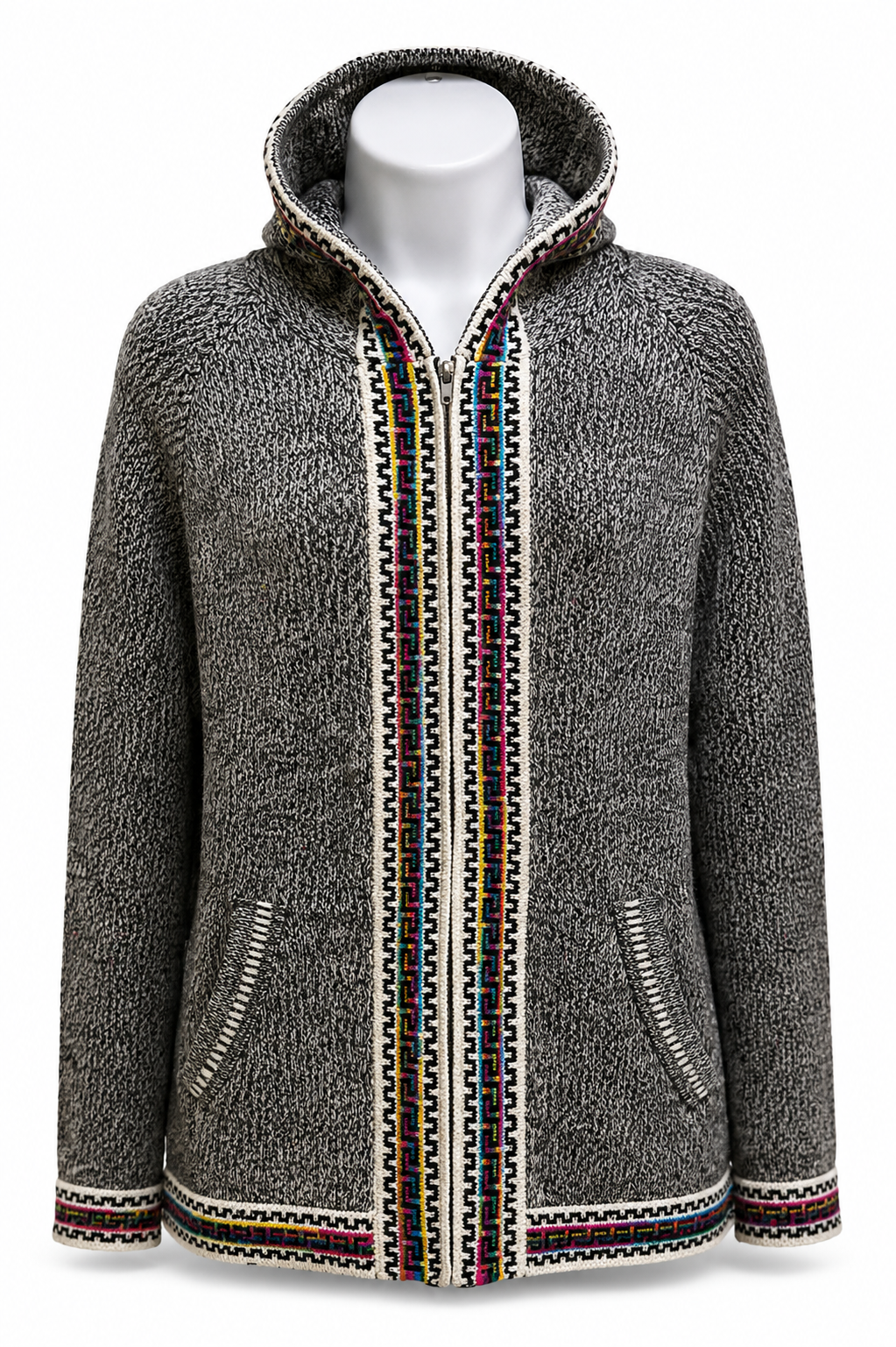 Andean Silver Alpaca Hoodie Sweater