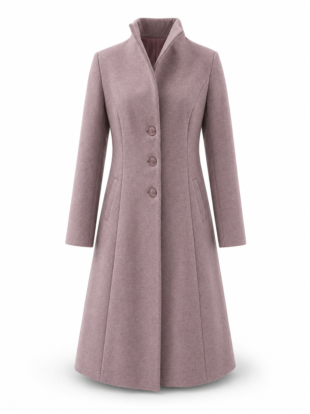 Luxury Salmon Alpaca Coat