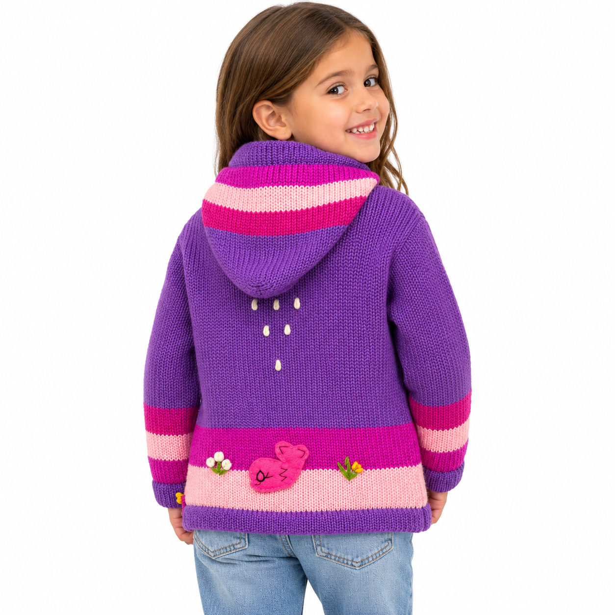 🌈 Andean Adventure Kids Hoodie - Violet