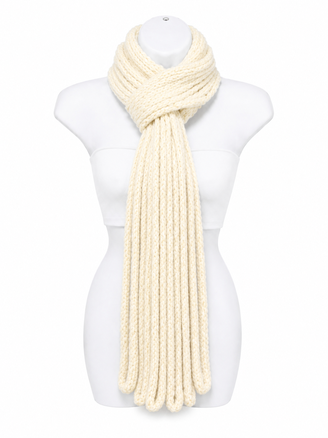 PRE-ORDER a Handmade Ivory Baby Alpaca Scarf.