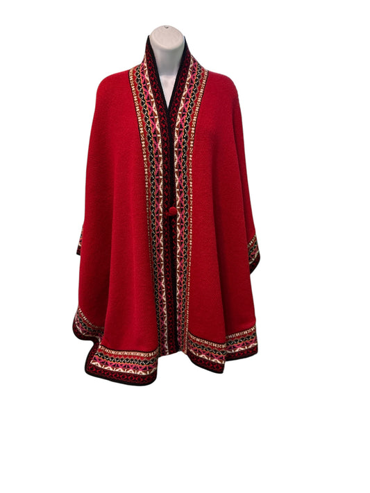 Red Alpaca Cape