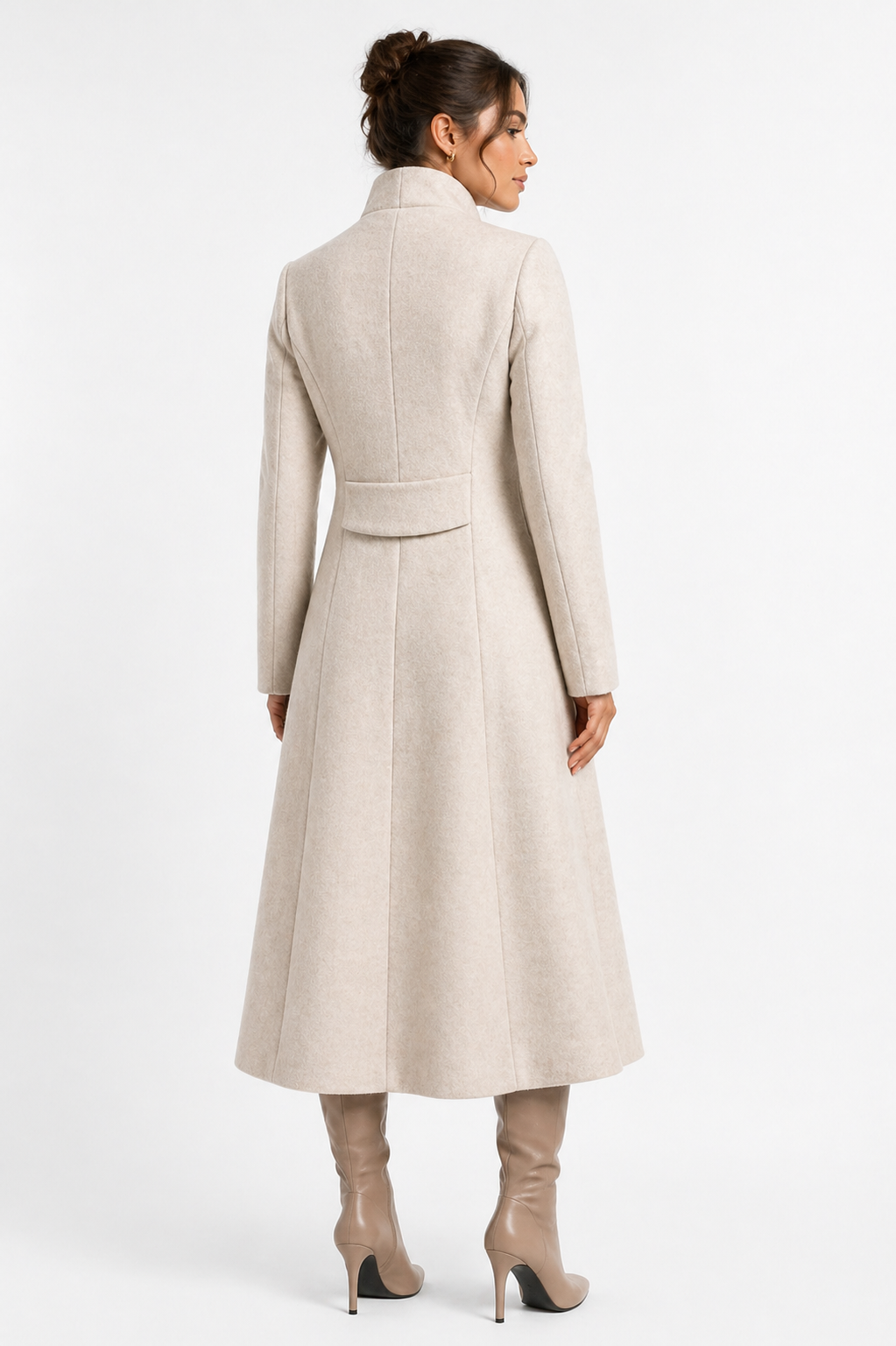 Luxury Beige Alpaca Coat
