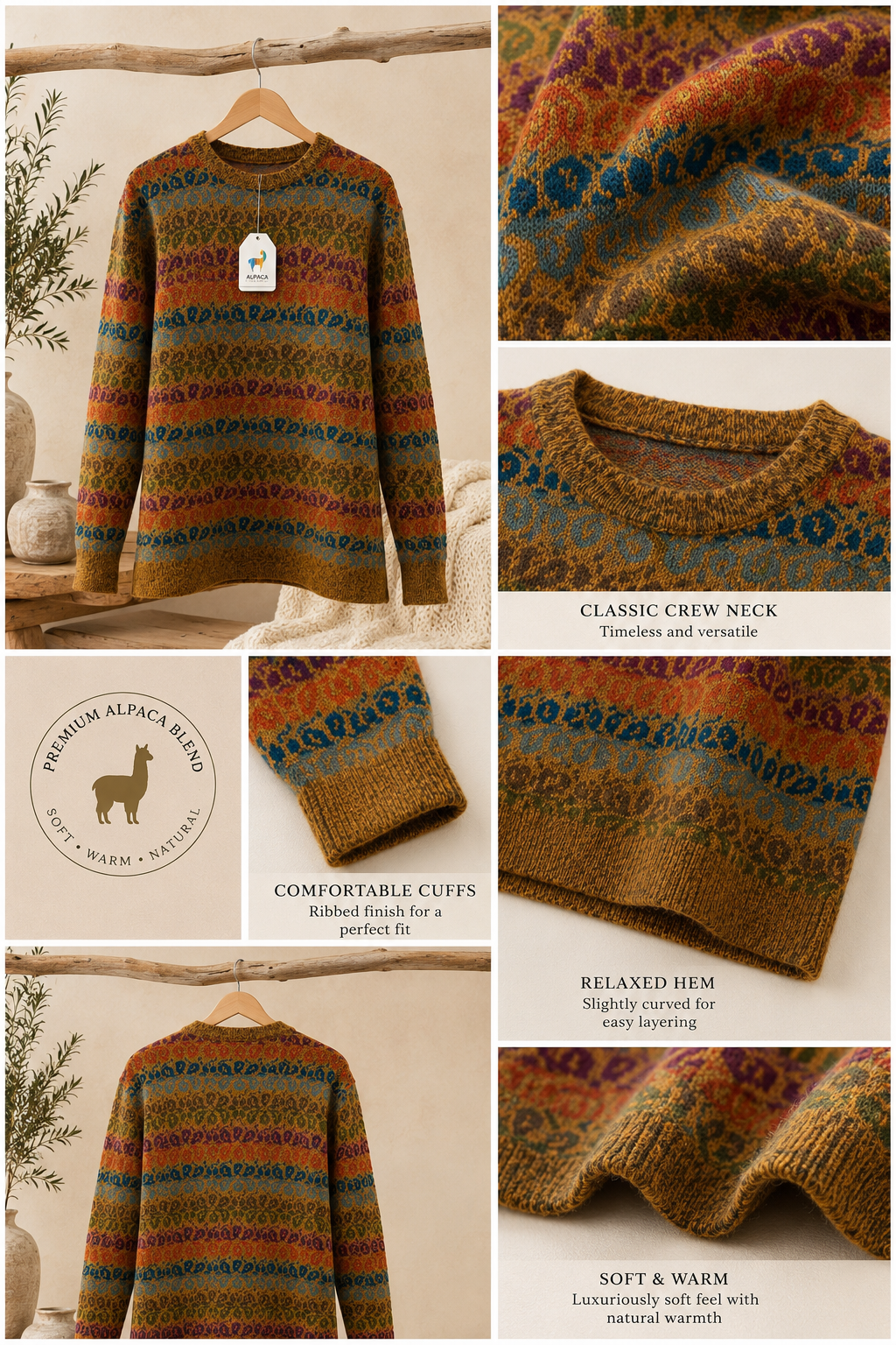 Golden Andes Baby Alpaca Sweater