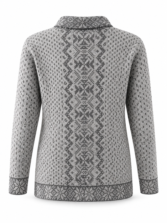 Nordic Silver Alpaca Cardigan