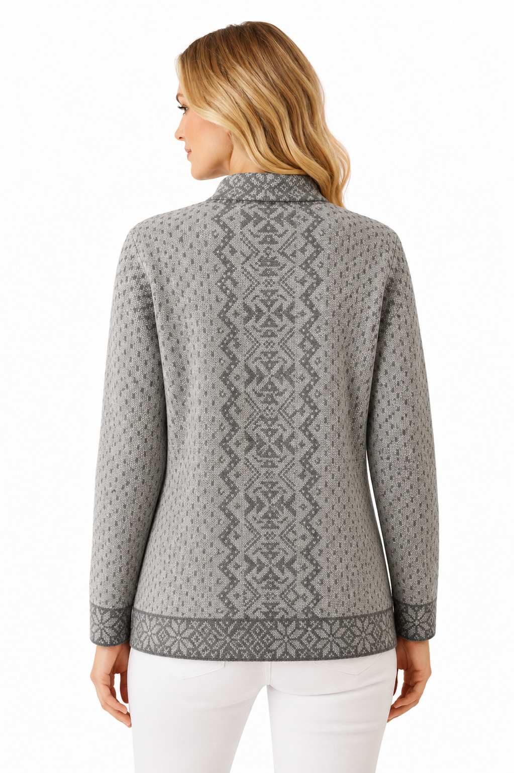 Nordic Silver Alpaca Cardigan