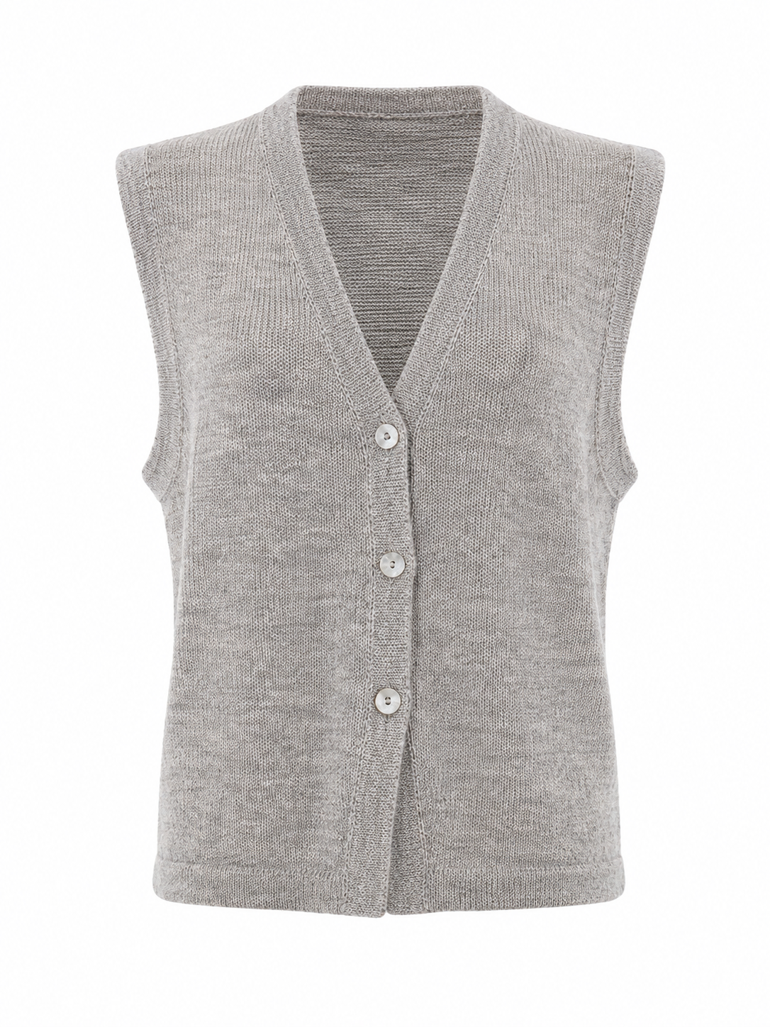 Silver Baby Alpaca Vest