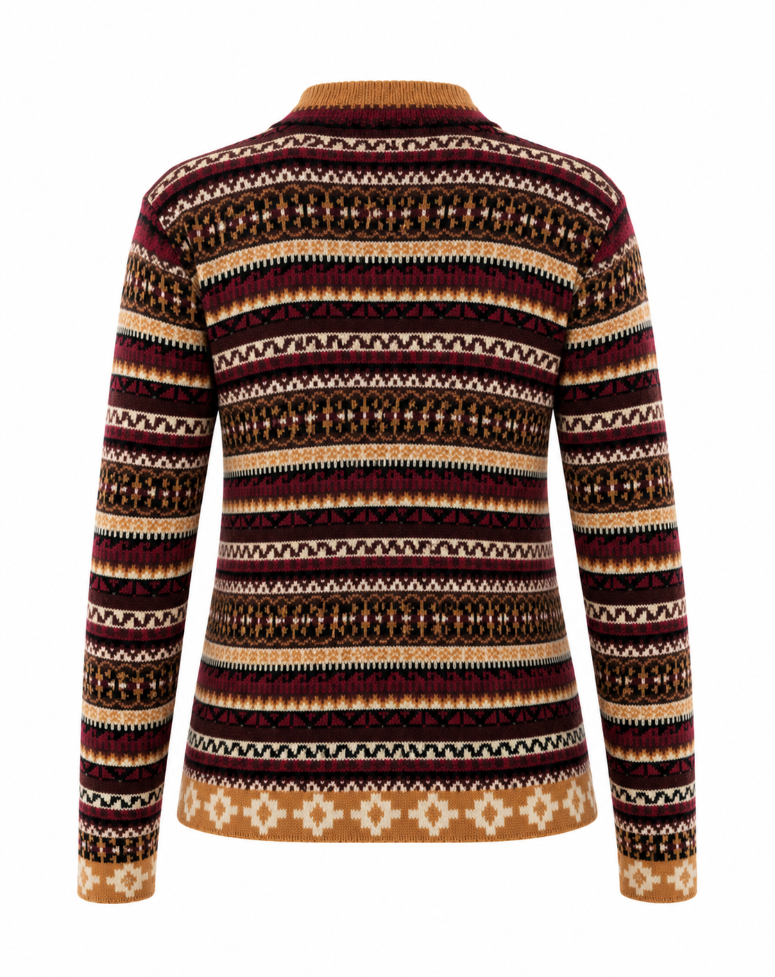 Andean Sunset Alpaca Zip Sweater