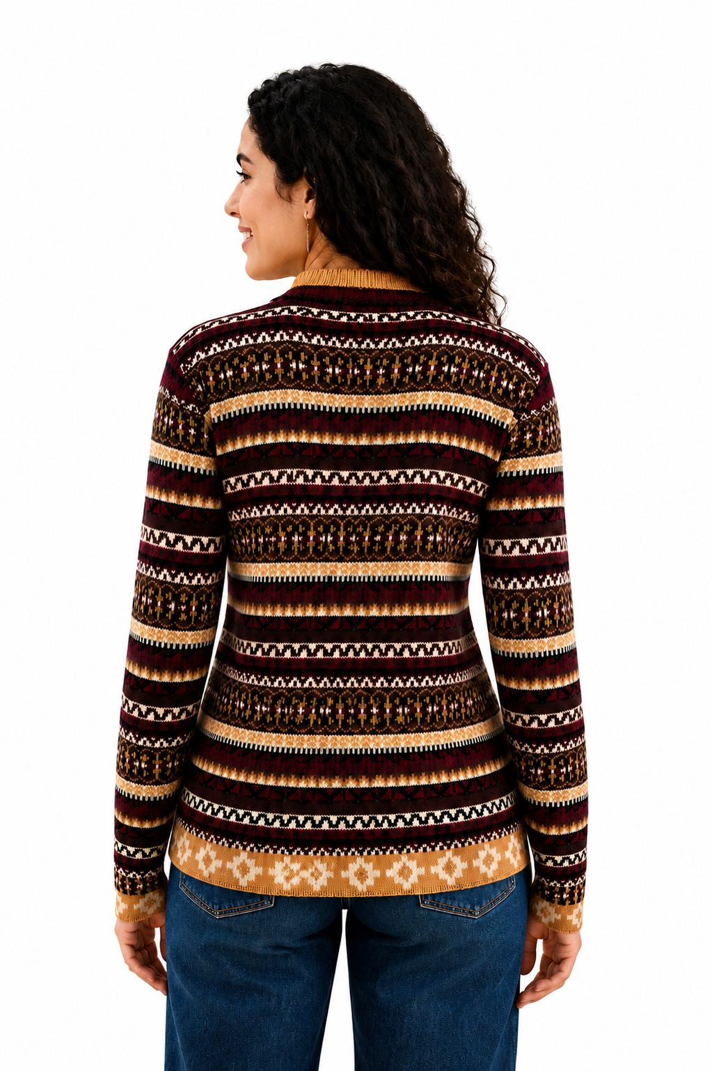 Andean Sunset Alpaca Zip Sweater