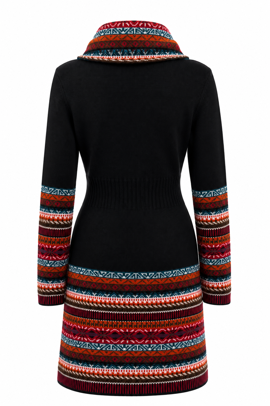 Andean Midnight Alpaca Cowl Neck Dress