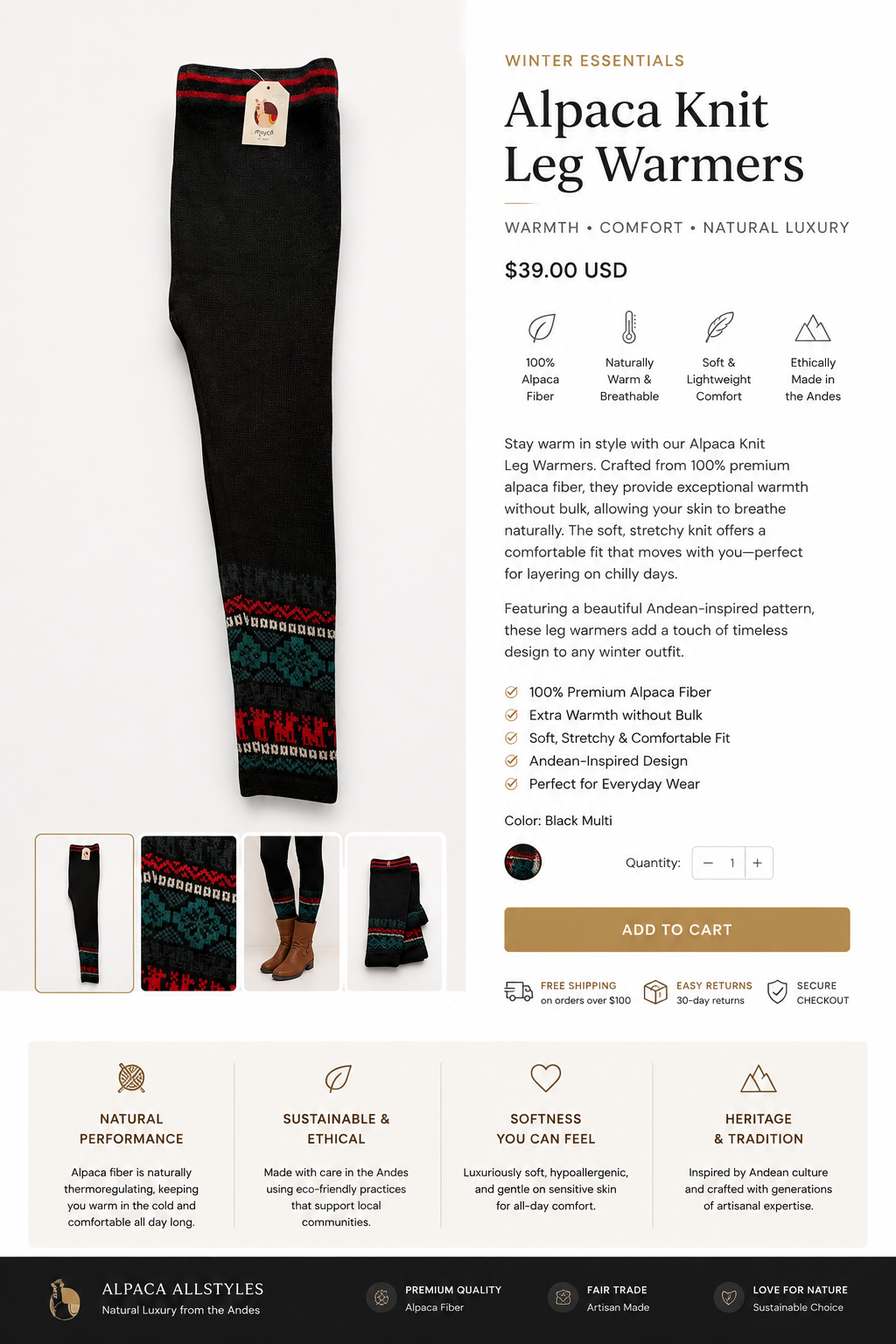 Mountain Soul Alpaca Leggings