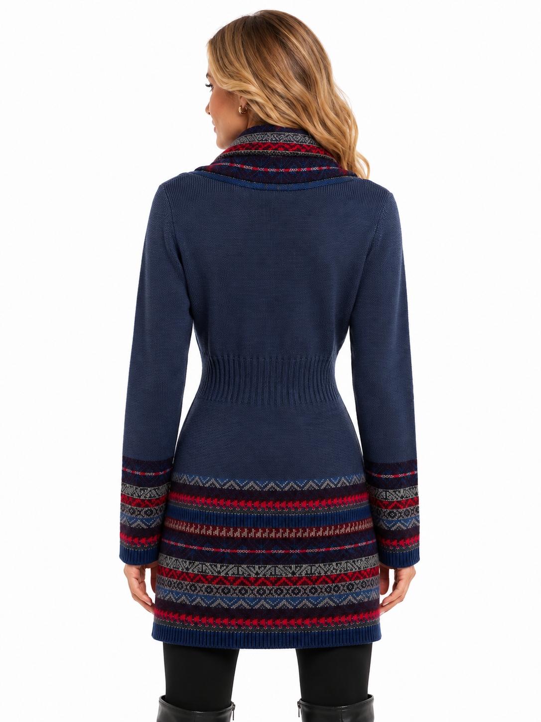 Nordic Midnight Alpaca Dress