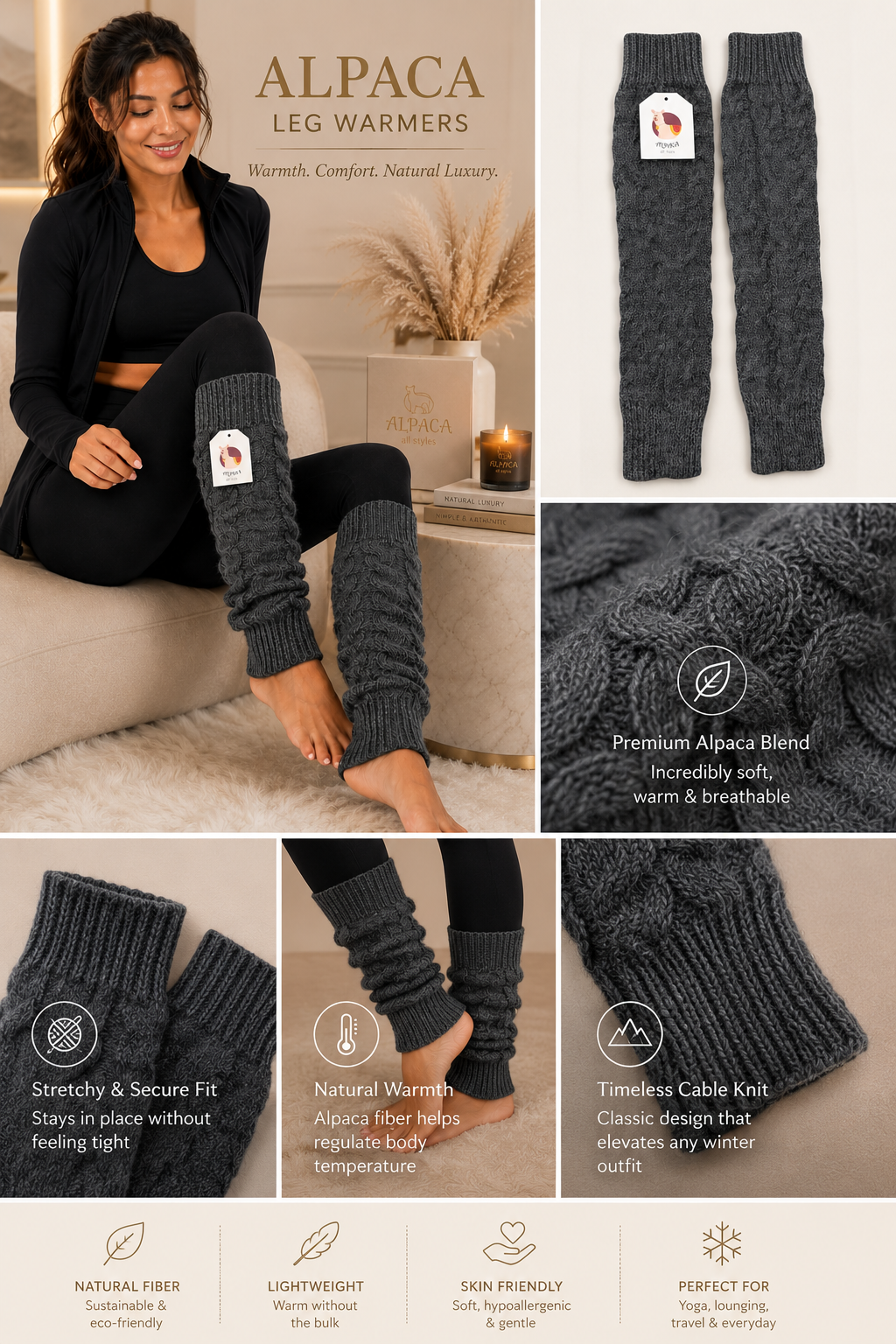 Essential Alpaca Leg Warmers