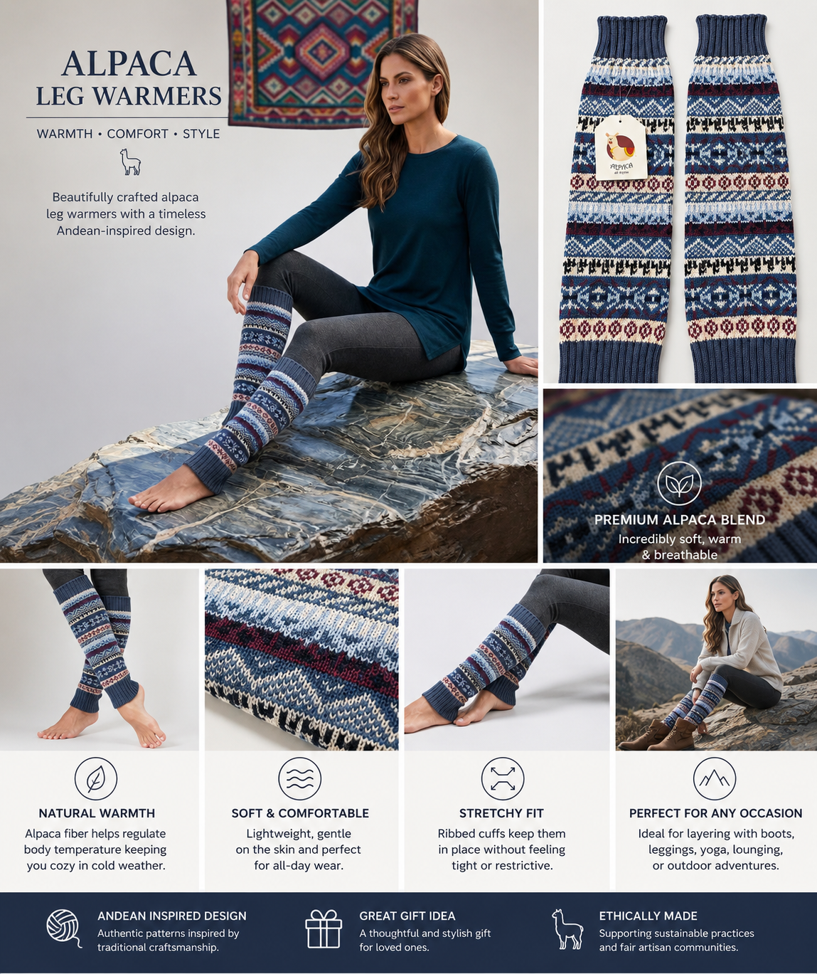 Harmony Alpaca Leg Warmers