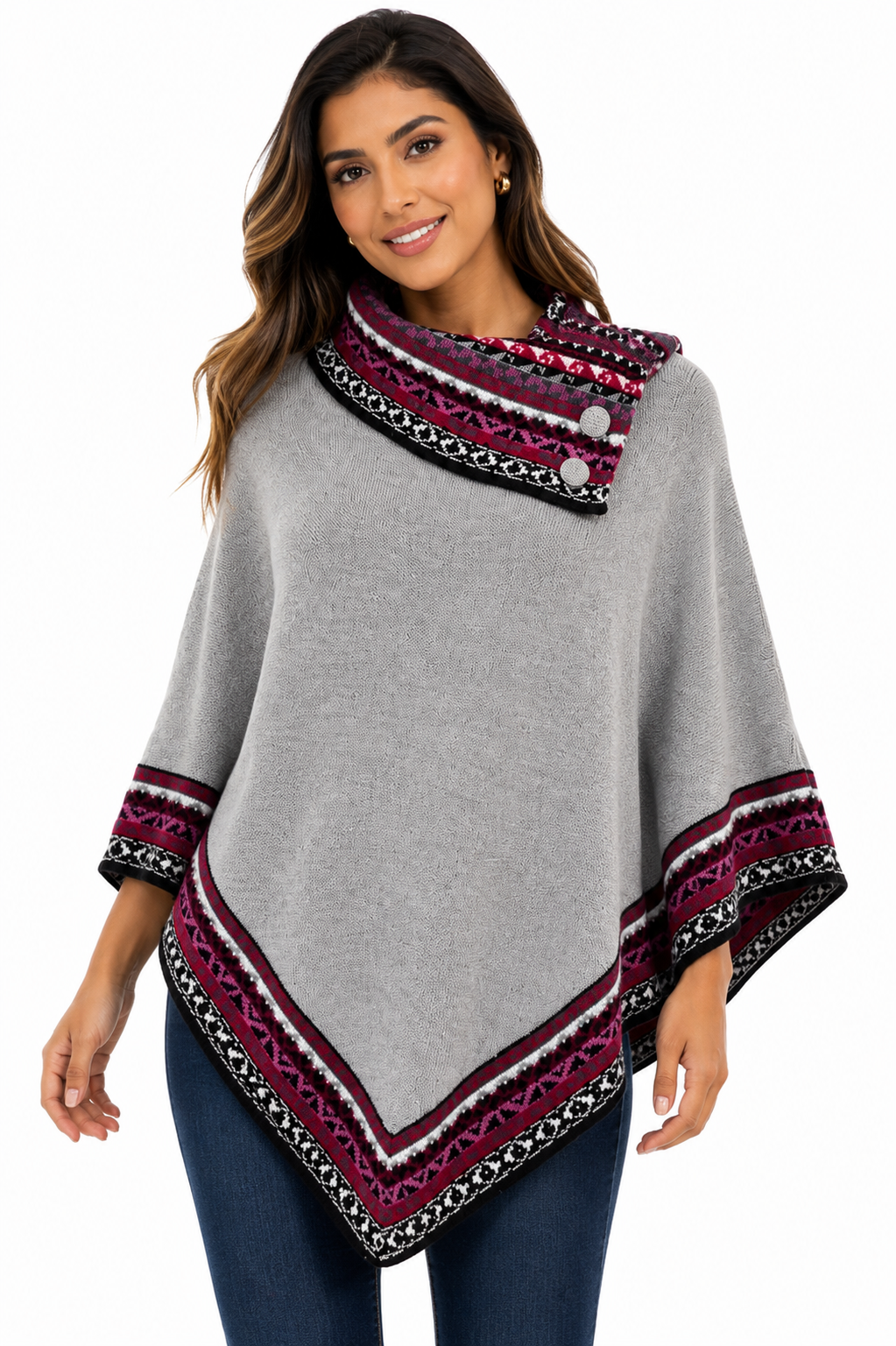 Grace Alpaca Ruana Poncho