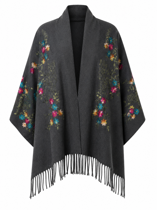 Mystic Floral Cashmere Shawl