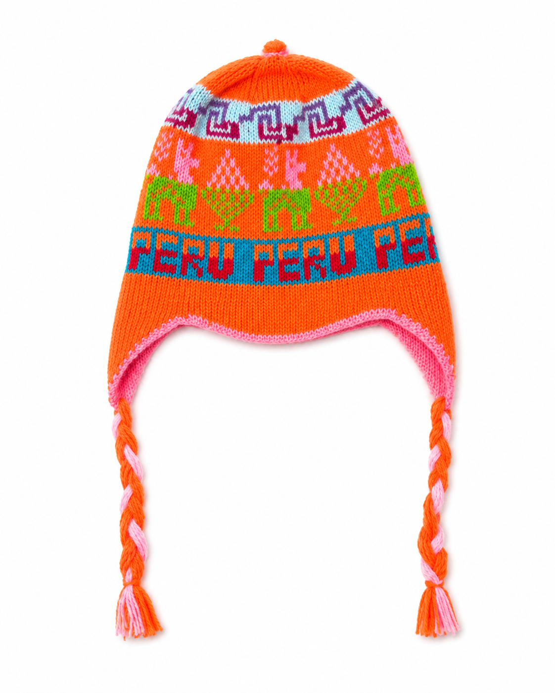 Sunset Reversible Alpaca Chullo Hat (Just One piece left)