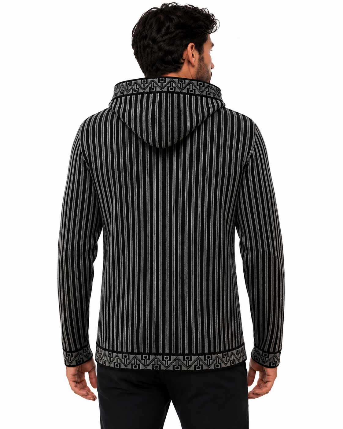 Men’s Highland Shadow Gray Alpaca Hoodie