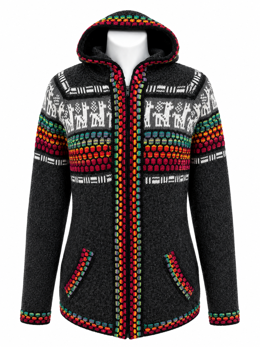 Chakra Alpaca Spirit Hooded Sweater