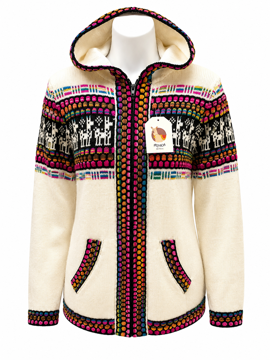 Ivory Chakra Women Alpaca Sweaters