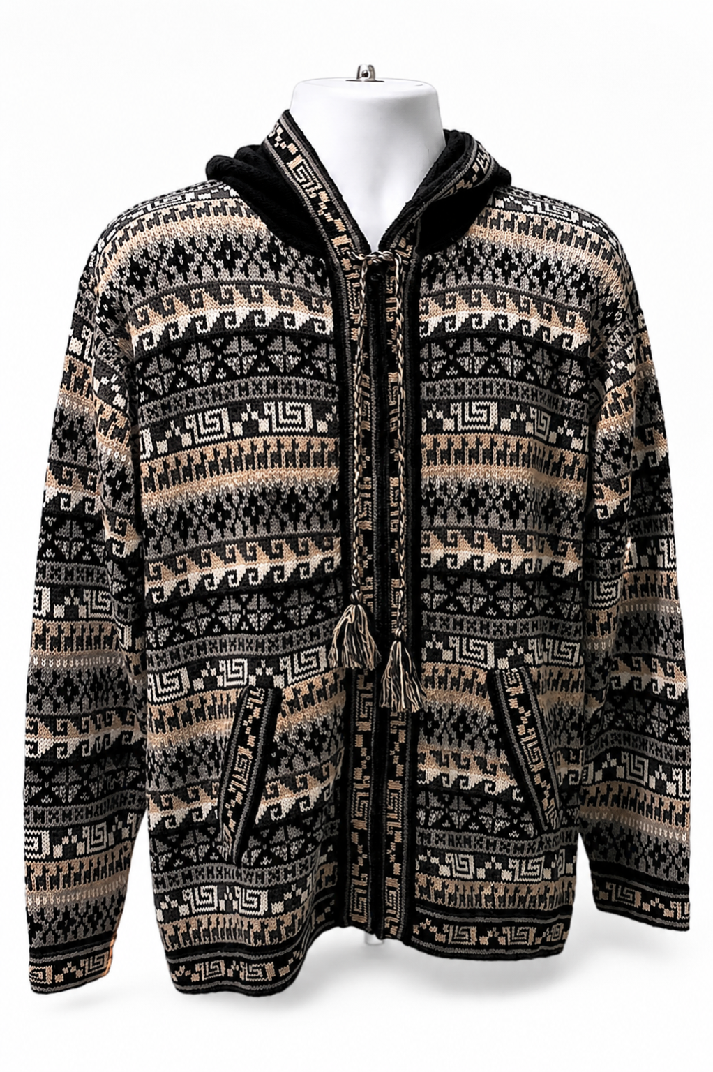 Andean Heritage Men’s Alpaca Hooded Sweater