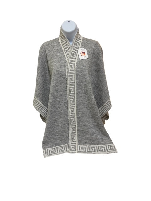 Solid Color Alpaca Capes with Irish Pattern