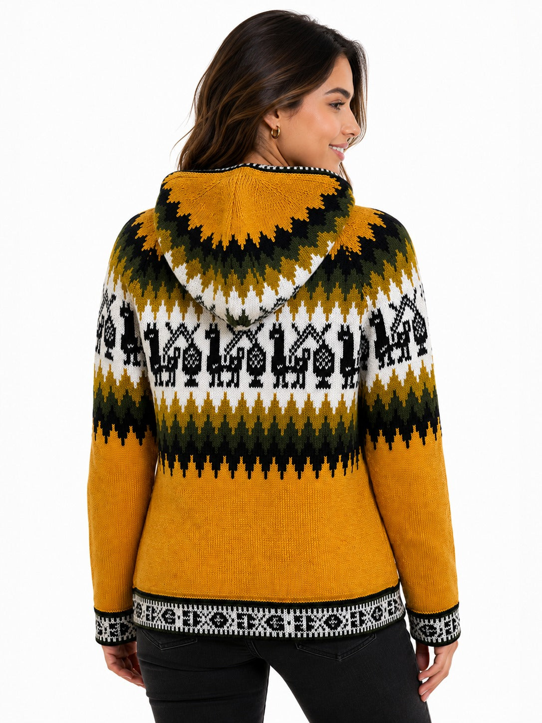 Andean Heritage Alpaca Hooded Sweater – Unisex