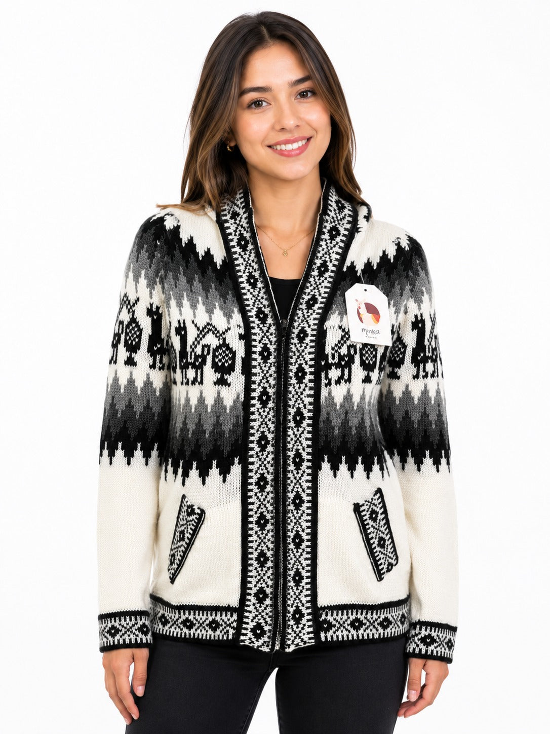 Andean Heritage Alpaca Hooded Sweater – Unisex