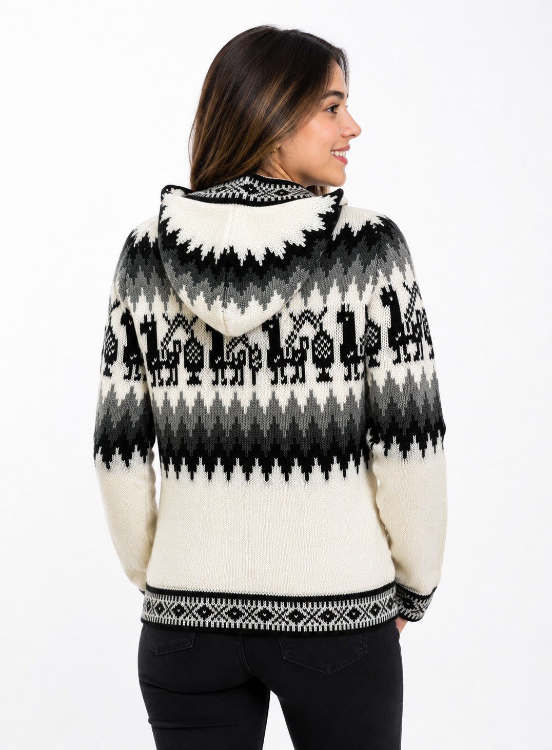 Andean Heritage Alpaca Hooded Sweater – Unisex