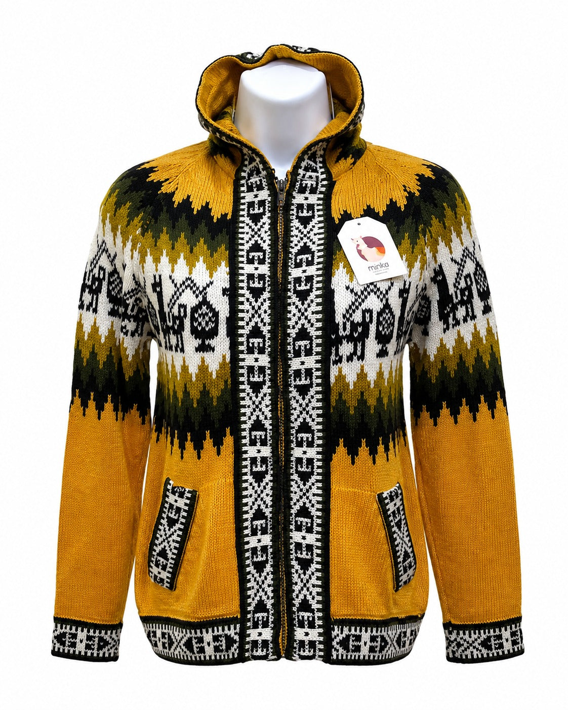 Andean Heritage Alpaca Hooded Sweater – Unisex